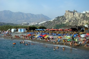 Salobreña castle and beach