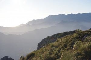 Hiking in the mountains